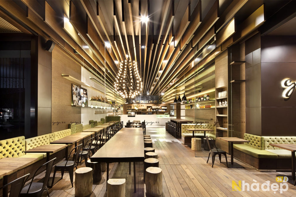 Thiết kế nội thất nhà hàng, showroom