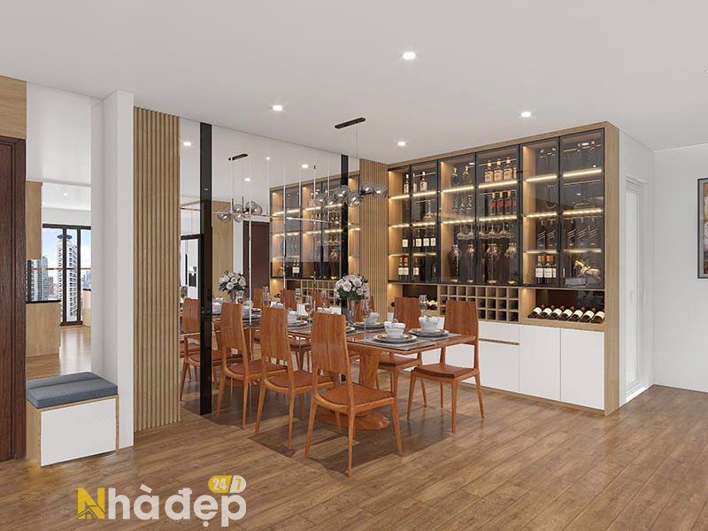 Cải tạo phòng khách căn hộ 130m2 tại FLC Complex-8