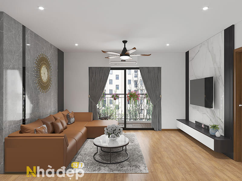 Cải tạo và thi công hoàn thiện nội thất căn hô 90m2-10