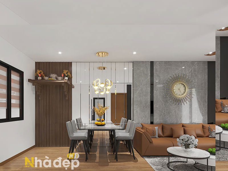 Cải tạo và thi công hoàn thiện nội thất căn hô 90m2-11