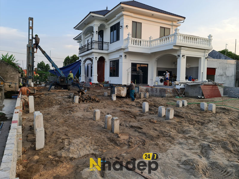 Thi công biệt thự tại Hoài Đức Hà Nội-17