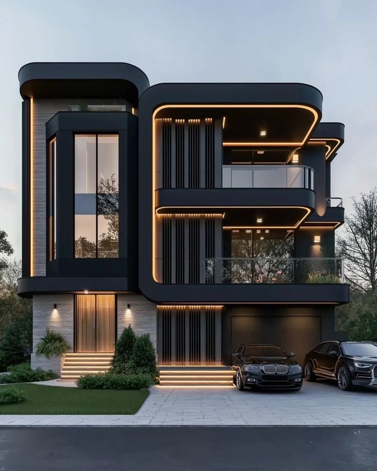 Black House - Kiến trúc nhà màu đen huyền bí