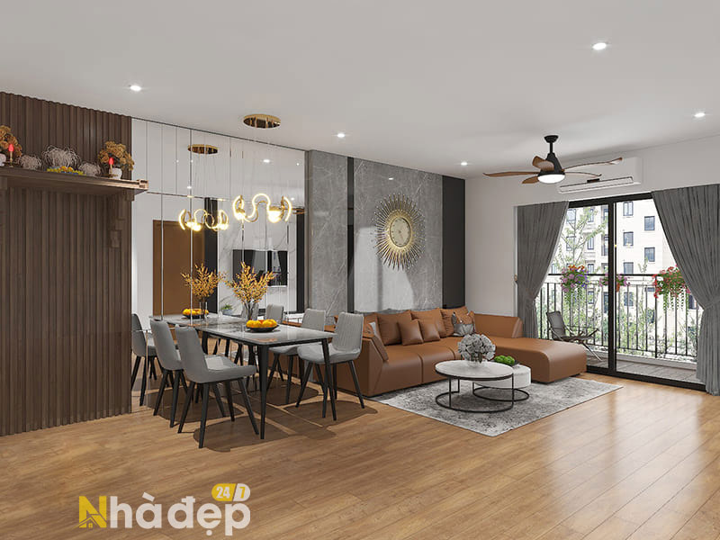 Cải tạo và thi công hoàn thiện nội thất căn hô 90m2