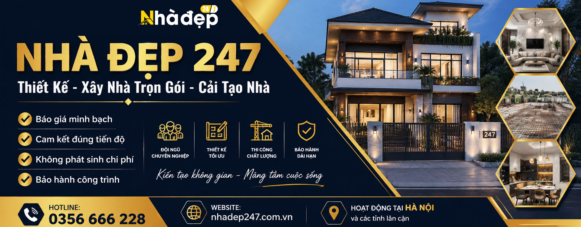 Thiết kế, cải tạo xây nhà trọn gói Hà Nội