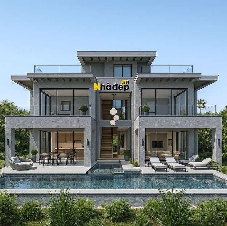 Biệt thự mini phù hợp với nhà phố