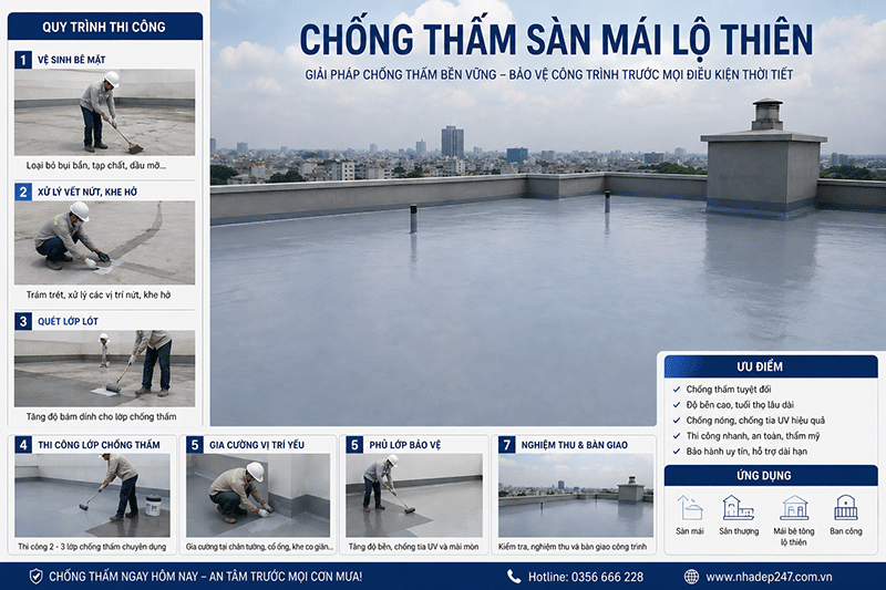 Chống thấm sân thượng