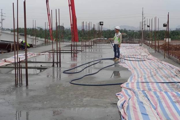 Bảo dưỡng bê tông sau khi đổ