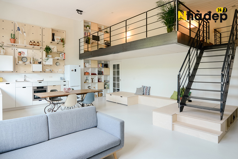 Làm thêm gác lửng cho nhà cấp 4