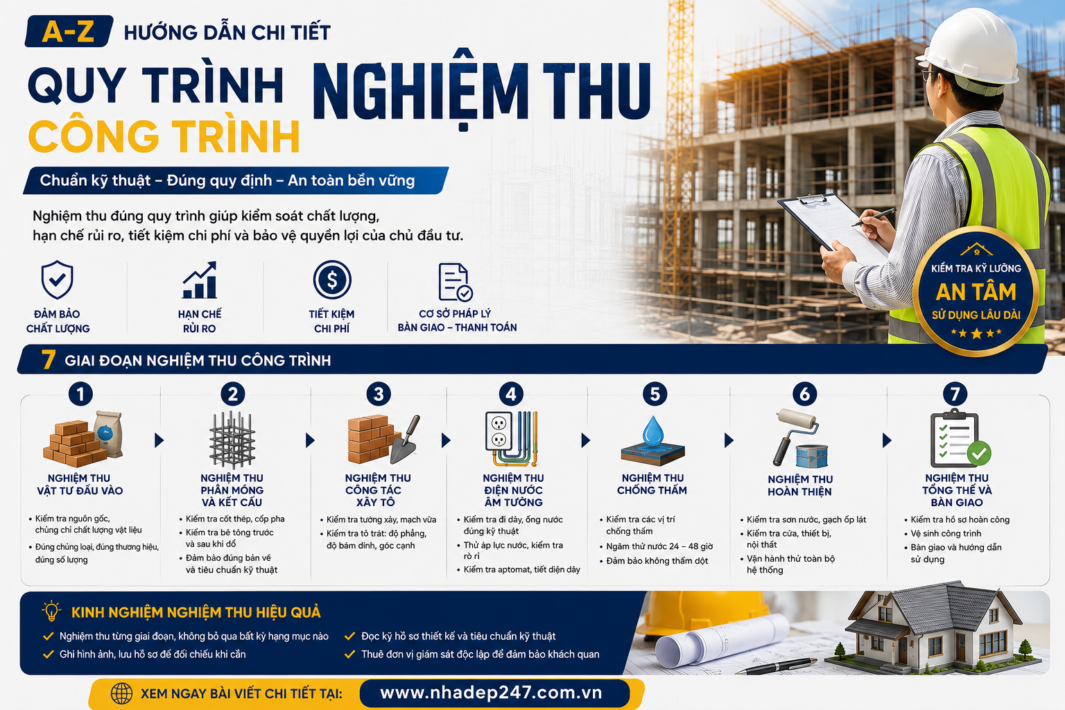 Nghiệm thu công trình theo từng giai đoạn