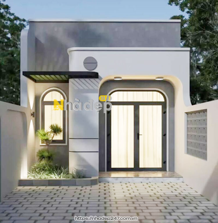 Mẫu nhà ống 1 tầng đơn giản
