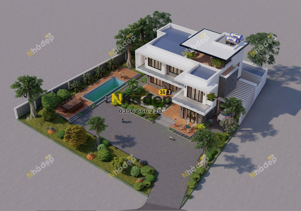 thiết kê villa nghỉ dưỡng đẹp